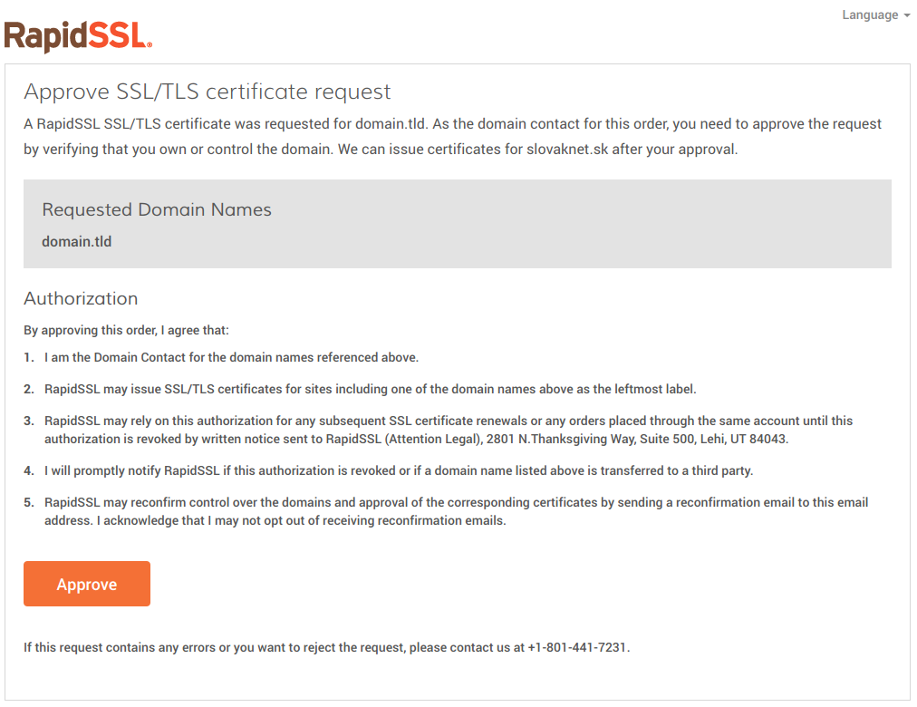 Weboldal megjelenítése miután hitelesítették SSL/TLS tanúsítvánnyal (GeoTrust) után