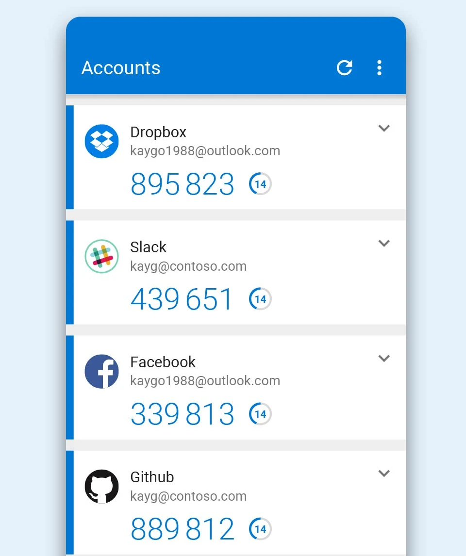 OTP kódok a Microsoft Authenticator alkalmazásban