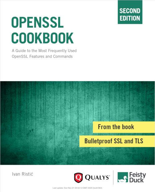 OpenSSL Cookbook könyv borítója